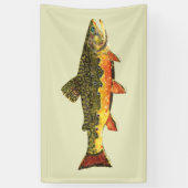 De prachtige Brook-forel Spandoek (Verticaal)