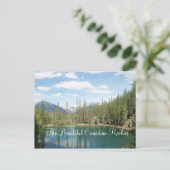 De prachtige Canadese Rockies Briefkaart (Staand voorkant)