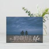 De prachtige Cute Script Holiday Foto van het leve Feestdagenkaart (Staand voorkant)