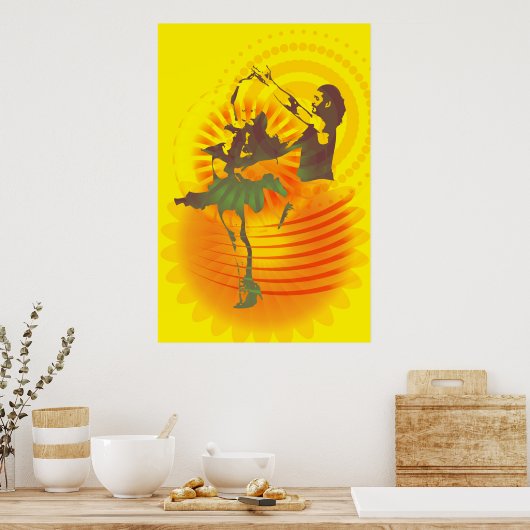 De prachtige dans poster (Keuken)