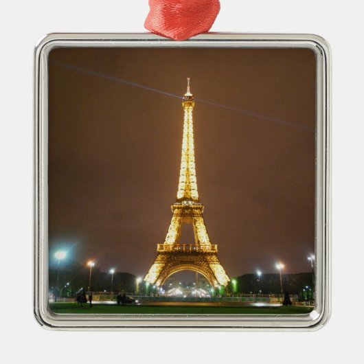 De prachtige Eiffeltoren Metalen Ornament (Voorkant)