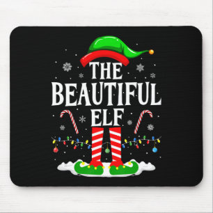 De prachtige Elf Grappige Kerstmis Matching Famili Muismat