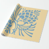 De prachtige Floral beste wensen hebben een fijne  Cadeaupapier (Uitgerold)