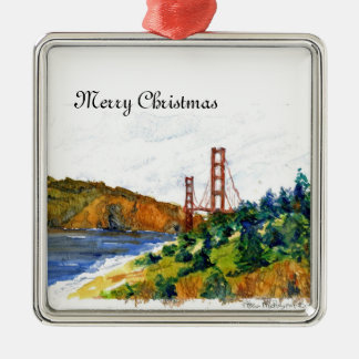 De prachtige Golden Gate Bridge Metalen Ornament