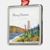 De prachtige Golden Gate Bridge Metalen Ornament (Links)