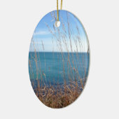 De prachtige gras en Zee Keramisch Ornament (Links)