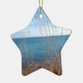 De prachtige gras en Zee Keramisch Ornament (Links)