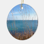 De prachtige gras en Zee Keramisch Ornament (Links)