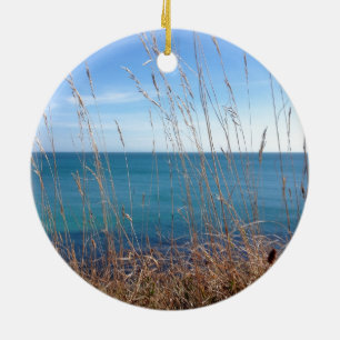 De prachtige gras en Zee Keramisch Ornament