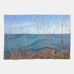 De prachtige gras en Zee Theedoek