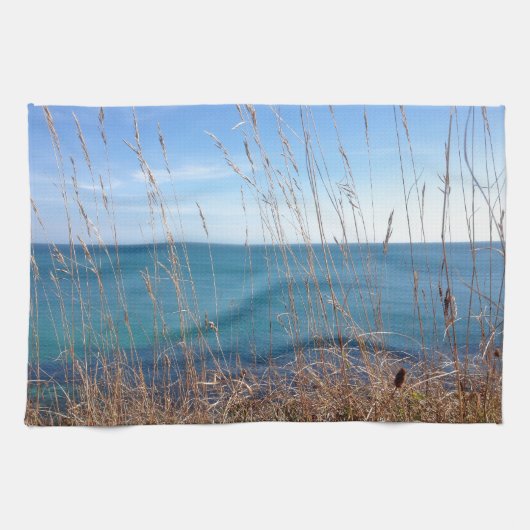 De prachtige gras en Zee Theedoek (Horizontaal)