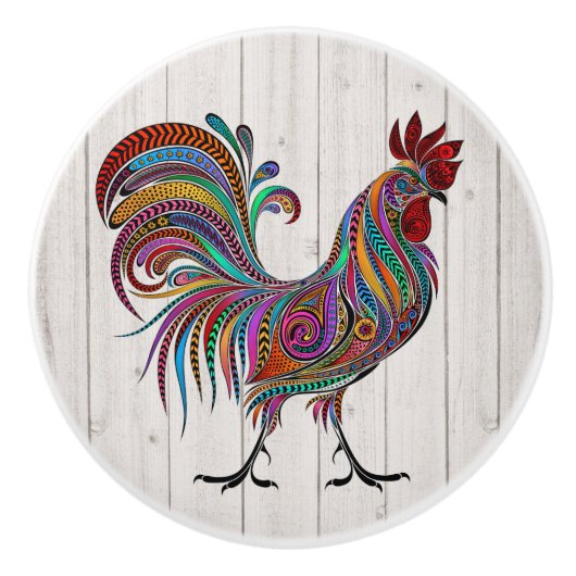 De prachtige haan lade / kast knoppen (Voorkant)