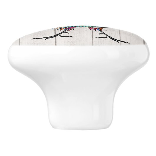 De prachtige haan lade / kast knoppen (Zijkant)