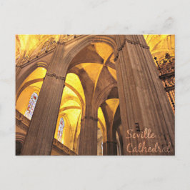 De prachtige kathedraal van Sevilla, Spanje Briefkaart