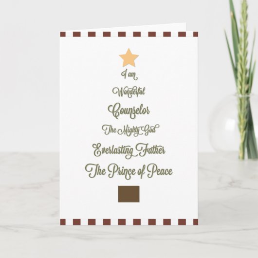 De prachtige, Kerstkaart van de Adviseur Feestdagen Kaart (Voorkant)