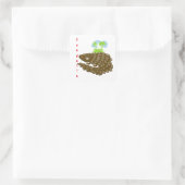 De prachtige kleine pangolin vierkante sticker (Tas)