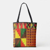 De prachtige kleuren van de Afrikaanse Canvas tas (Achterkant)
