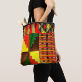 De prachtige kleuren van de Afrikaanse Canvas tas (Dichtbij)