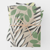 De prachtige kleuren van het herfstpatroon inpakpapier vel (In situ)