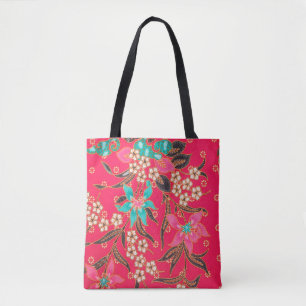 De prachtige kunst Maleisische en Indonesische Bat Tote Bag