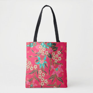 De prachtige kunst Maleisische en Indonesische Bat Tote Bag