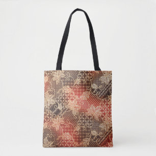 De prachtige kunst Maleisische en Indonesische Bat Tote Bag