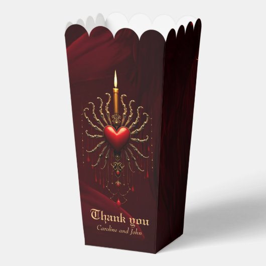 De prachtige kunst van de gotische elegantie. bedankdoosjes (Voorkant)