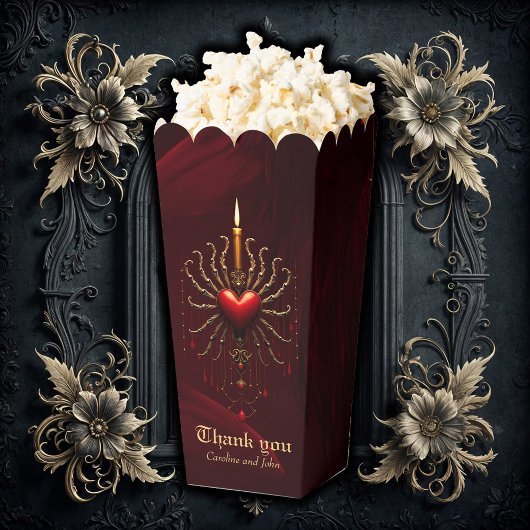 De prachtige kunst van de gotische elegantie. bedankdoosjes