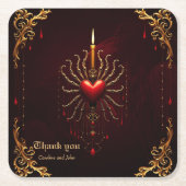 De prachtige kunst van de gotische elegantie. kartonnen onderzetters (Voorkant)