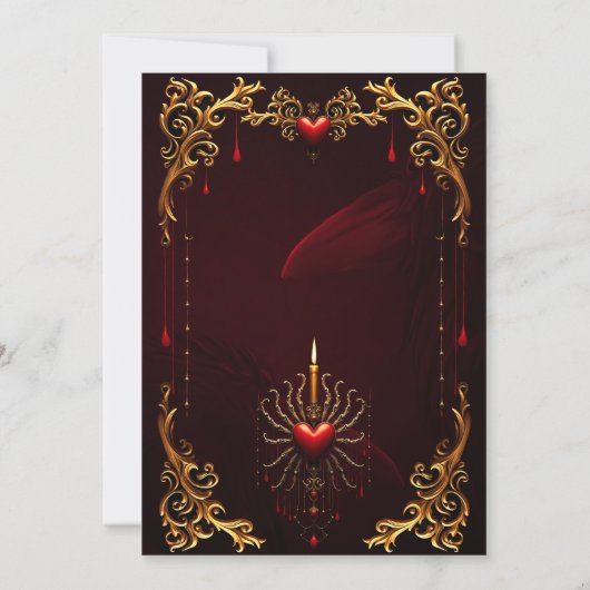 De prachtige kunst van de gotische elegantie. save the date (Achterkant)