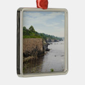 De prachtige kust van Newport Rhode Island Metalen Ornament (Rechts)