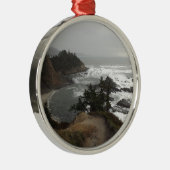 De prachtige kust van Oregon Metalen Ornament (Rechts)