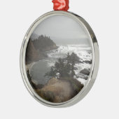 De prachtige kust van Oregon Metalen Ornament (Links)