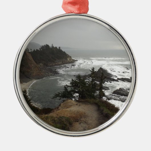 De prachtige kust van Oregon Metalen Ornament (Voorkant)