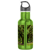 De prachtige laan van eiken waterfles waterfles  (Achterkant)