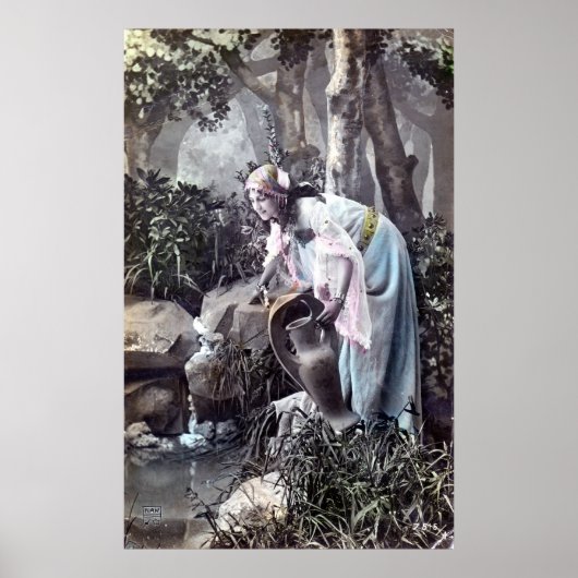 De prachtige Maiden Romantic French 1906 Poster (Voorkant)