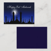 De prachtige moskee in het Arabisch Notitiekaartje (Voorkant / Achterkant)