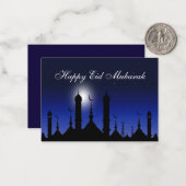 De prachtige moskee in het Arabisch Notitiekaartje (Voorkant / Achterkant in situ)