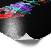 De prachtige naam Charlotte in 3D-lichten Foto Afdruk (Hoek)