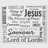 De prachtige namen van Jezus Cadeaupapier (Vlak)