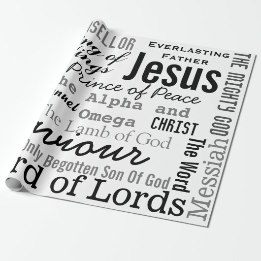 De prachtige namen van Jezus Cadeaupapier (Uitgerold)