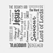 De prachtige namen van Jezus Fleece Deken (Voorkant)