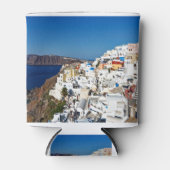 De prachtige Oia in Santorini, Griekenland Blikjeskoeler (Voorkant)