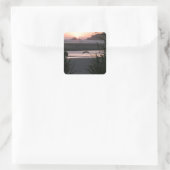 De prachtige oregonkust vierkante sticker (Tas)