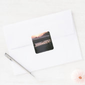 De prachtige oregonkust vierkante sticker (Envelop)
