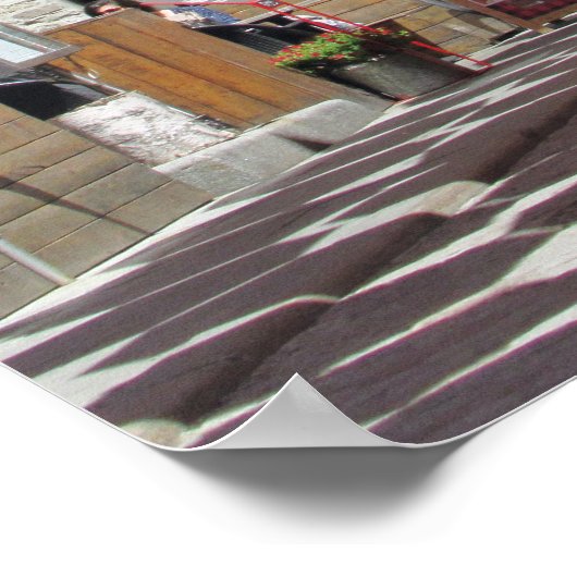 De prachtige paraplu's van Quebec City Poster (Hoek)