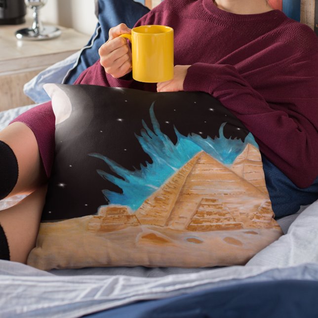 De prachtige piramides van Egypte onder de sterren Kussen (Creator heeft geüpload)