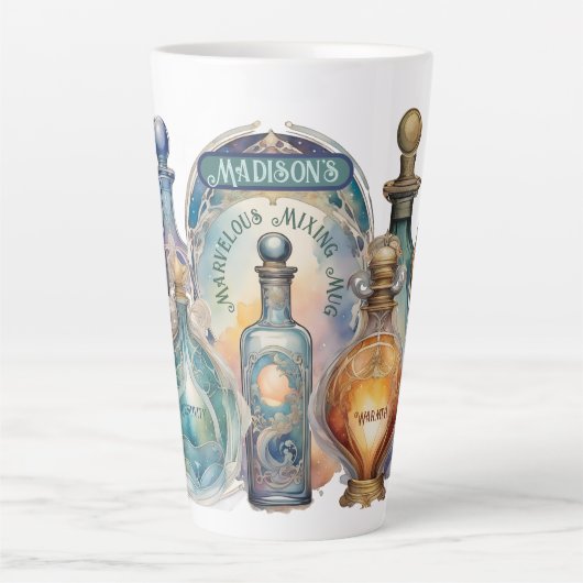 De prachtige Potion-Mixing Latte Mok (Voorkant)