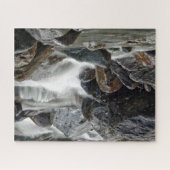 De prachtige rijpingsrivier over de Rocks Legpuzzel (Horizontaal)