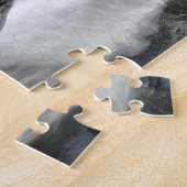 De prachtige rijpingsrivier over de Rocks Legpuzzel (Zijkant)